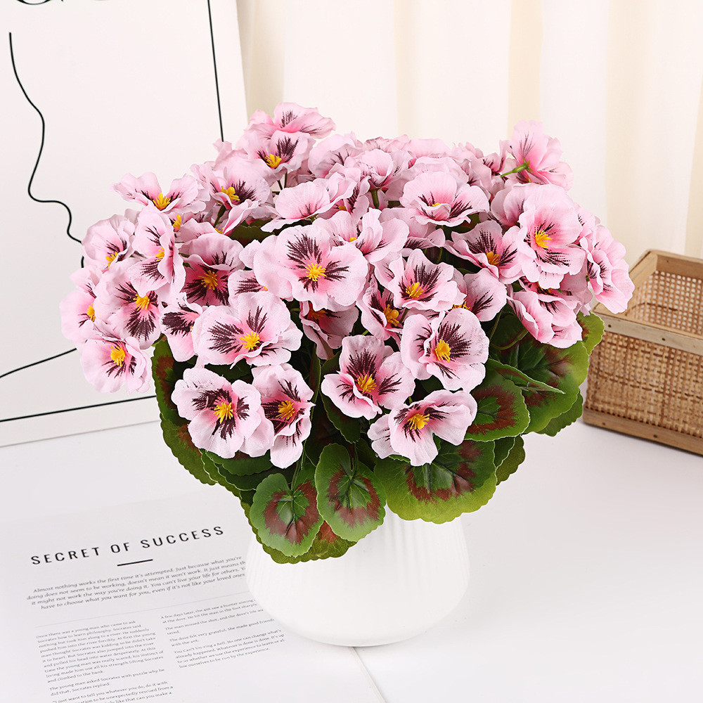 Simulated Flower Wedding Haitang Hydrangea Bundle Home Hotel Photography Flower Arrangement Ornament Artificial Fake Flower Decoration Wholesale
