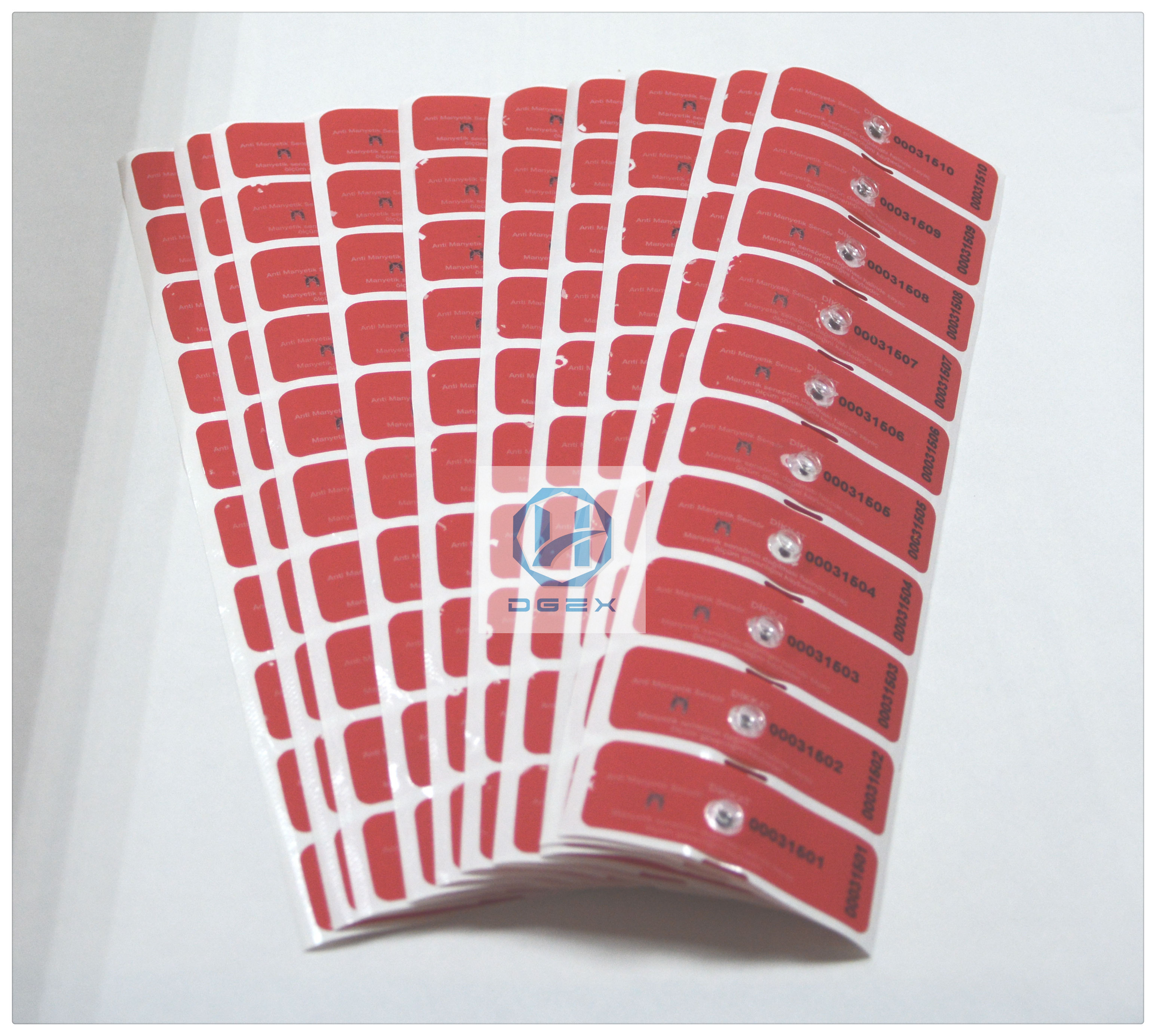Water Meter Magnetic Tamper Proof Label Security Labels Sticker With Anti - Magnet Impact