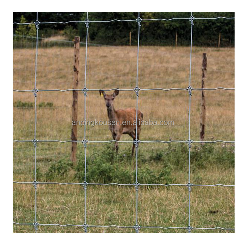 Pressure Treated Wood Type Field Fence for High Tensile Goat/Cow/Deer Fence on Farm