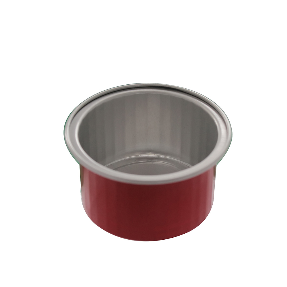 Food Colorful Rectangular Mini Aluminum Pan Foil Cupcake Pans Baking Cups With Lids