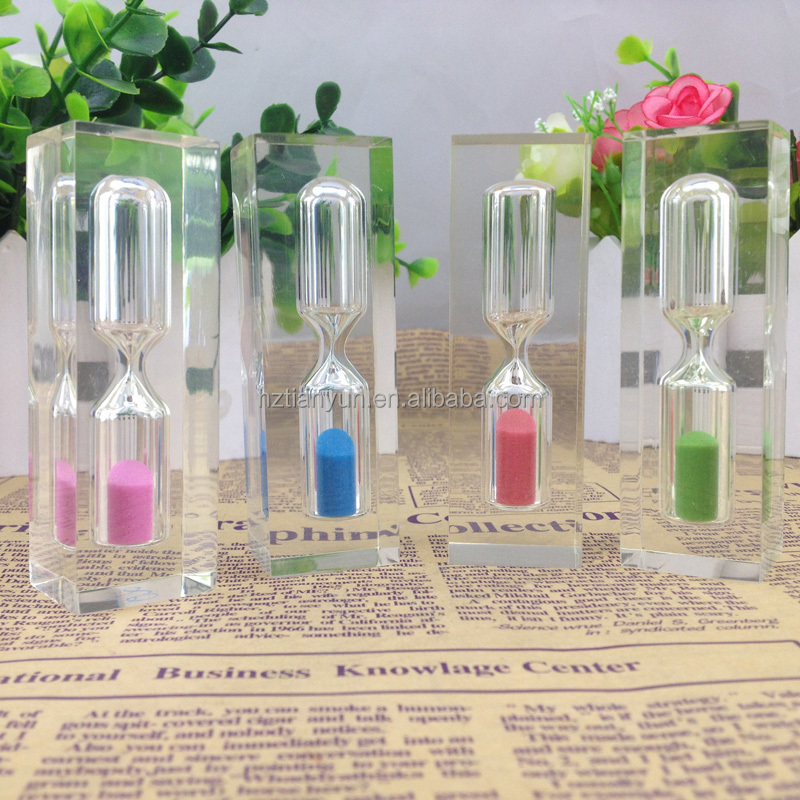 45 Second Sand Timer Hourglass Any Color Custmized 2.5*2.5*8cm