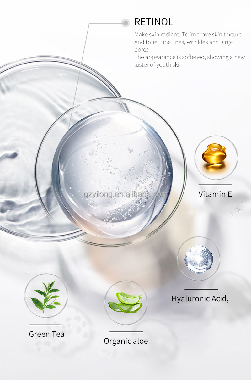 Private Label Anti Aging Face Cream Retinol Face Cream Collagen Hyaluronic Acid Face Moisturizer Skin Care Retinol Serum Lotion