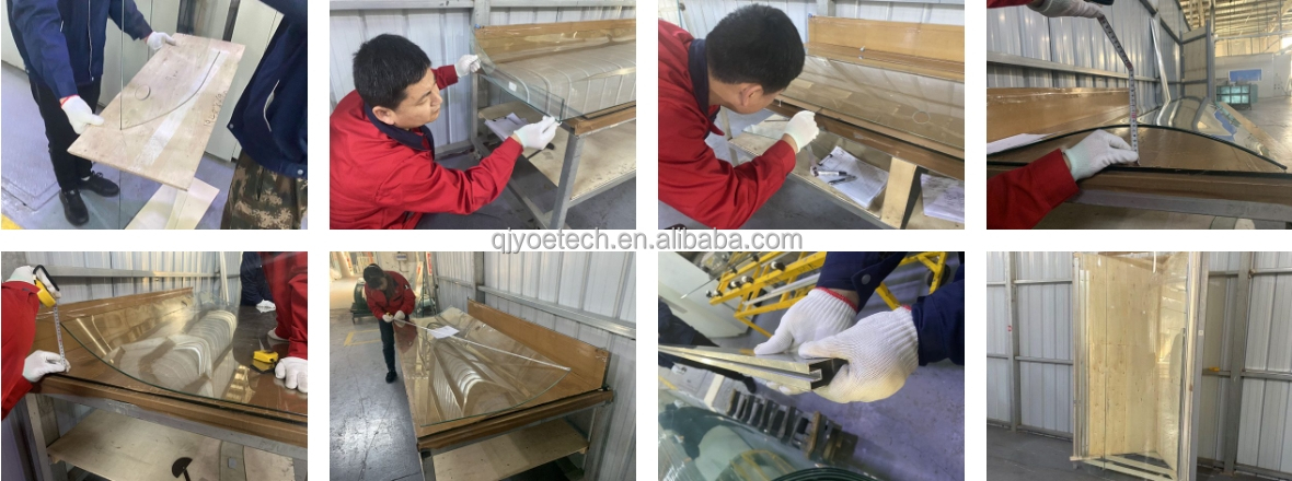 Customized Color Curved Low Iron Ultra Clear Laminated Glass for Hotel Main Door