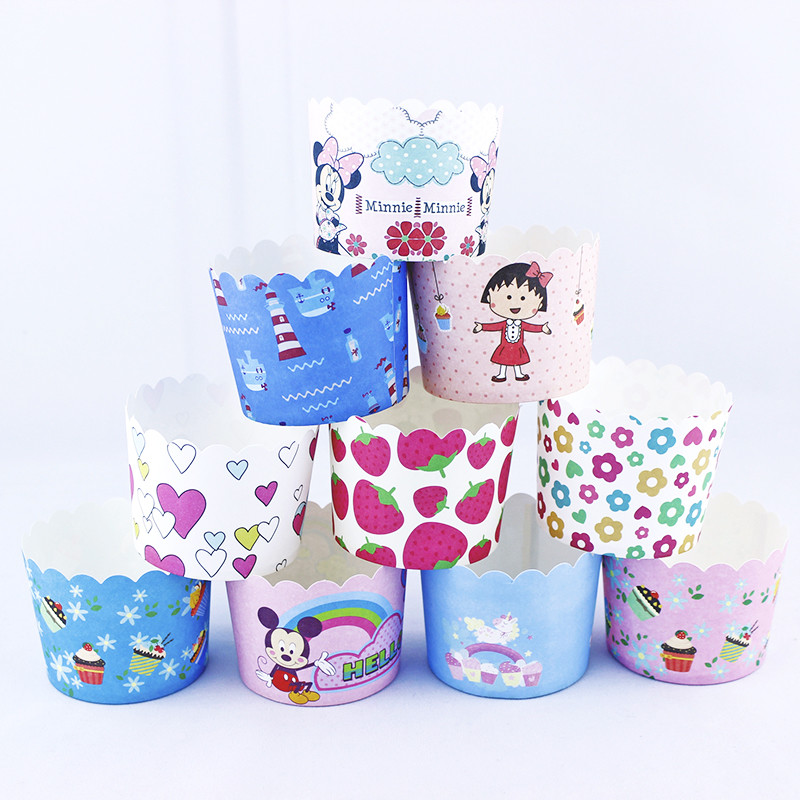 Paper Cupcake Bakery Packaging Box Stamping Printing Biodegradable Case