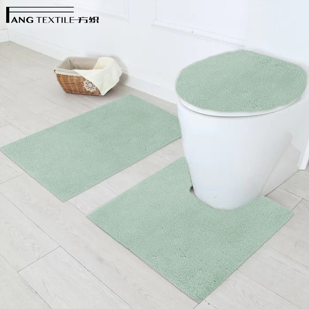 Decoration 3 Pcs Antimicrobial Contour Toilets Mats Customizable