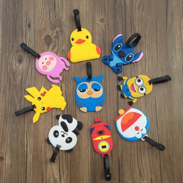 Travel Goods Silicone Custom Rubber Luggage Tag Wholesale