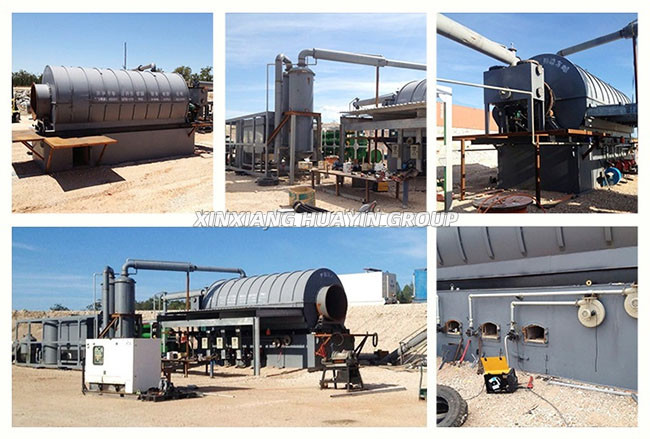 Fully Automated Pyrolysis Tyre Recycling Plant 15 Tons