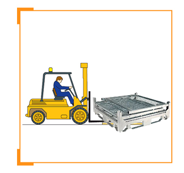 Pallet Metal Box Galvanized Coated Wire Mesh Heavy Duty Metal Storage Container Pallet Cages Equipment Shelf Stackable