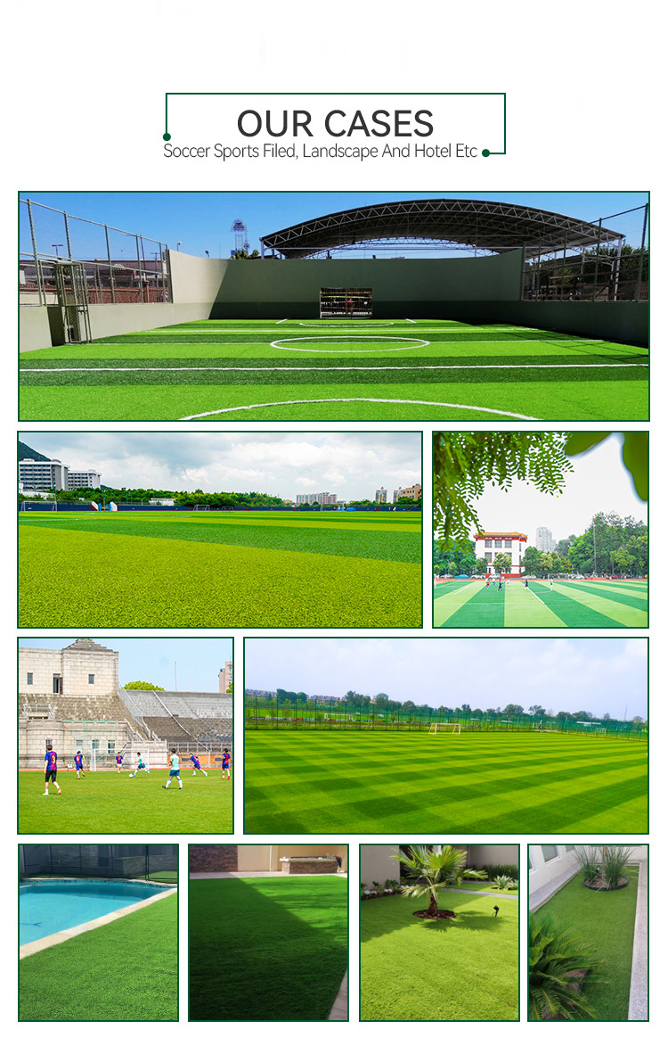 12800 Dtex Grass Artificial Lawn Installation Landscape Artificial Grass For Backyard