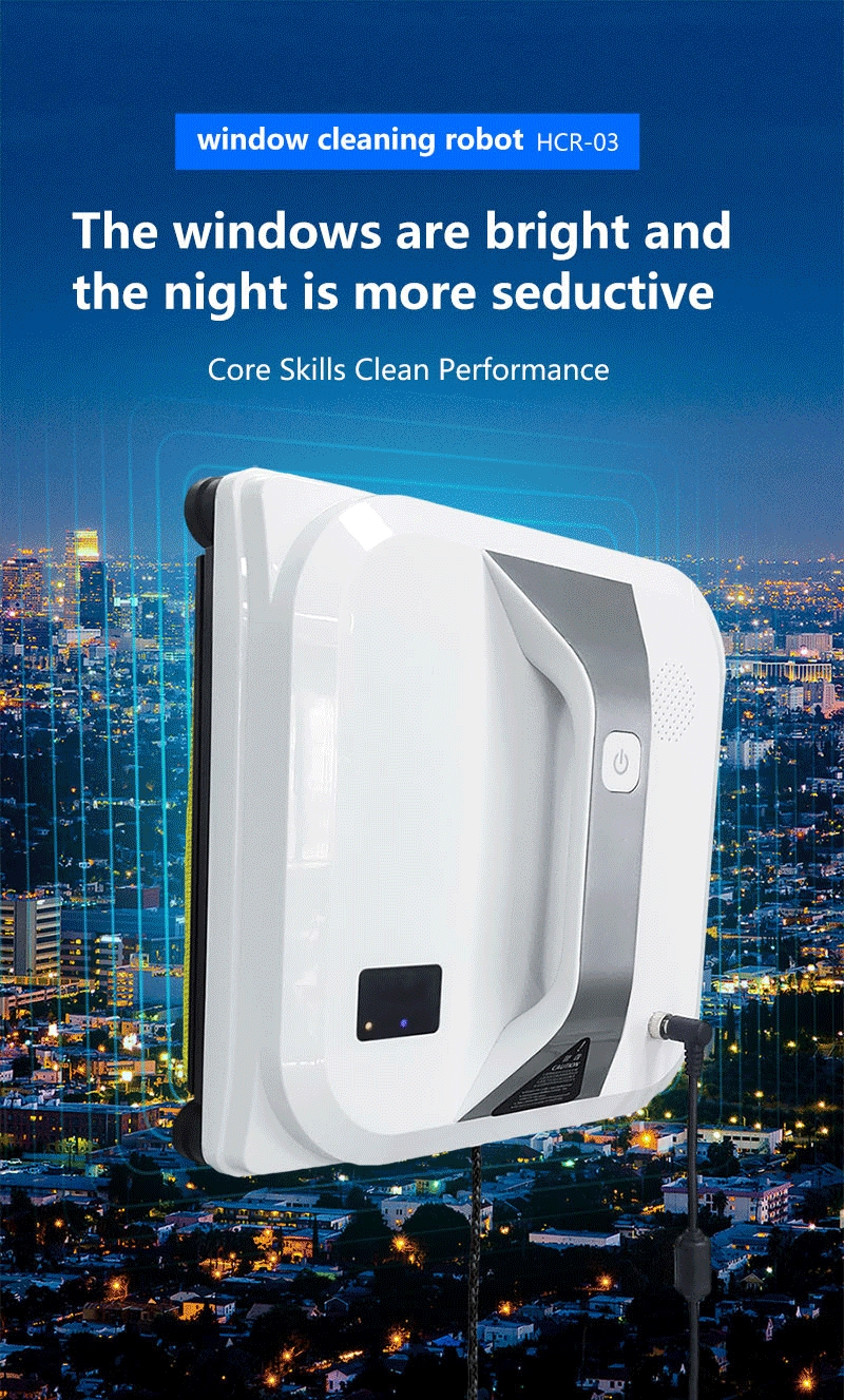 Intelligent Cleaning Vertical Robot Window Cleaner For Household Electric Noise 65dB