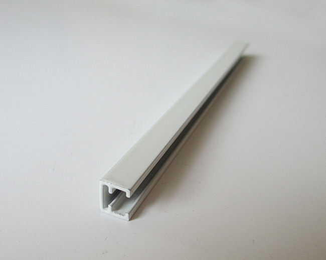 Pure White Powder Coated Aluminum LED Strip Profiles For Small Size LED