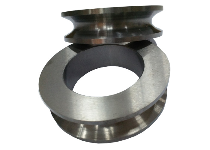 Reinforced Steel Cable Guide Rollers , Finished Tungsten Carbide Rolls