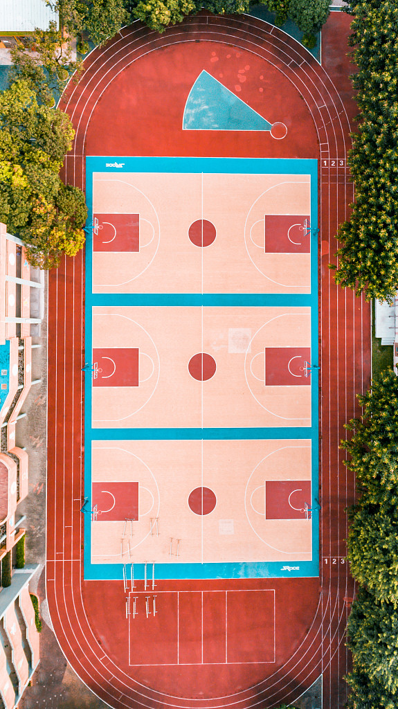 Permeable Eco Sports Flooring IAAF Synthetic Running Track