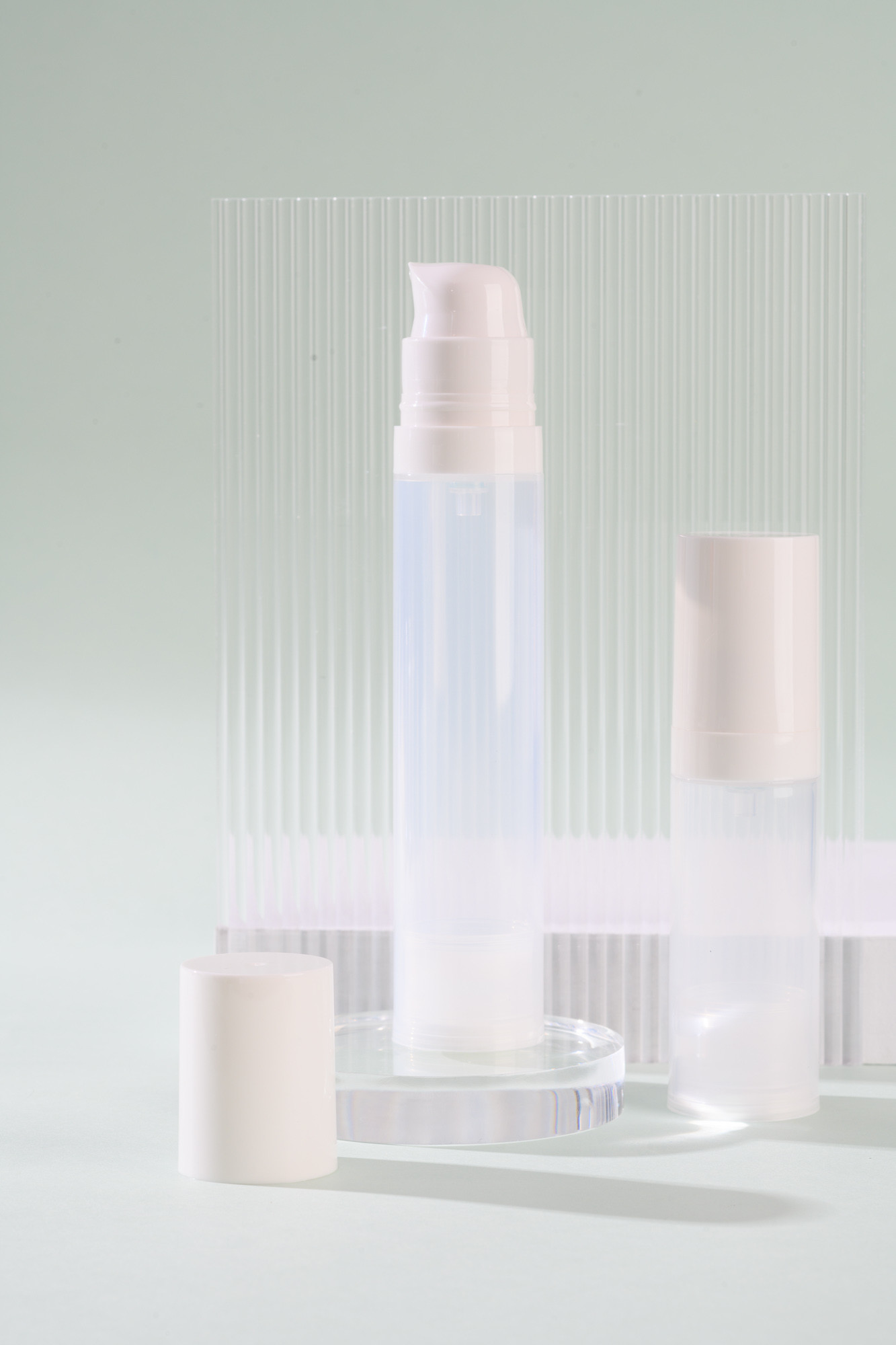 1.01oz 1.69oz Plastic Airless Pump Bottle For Eye Cream