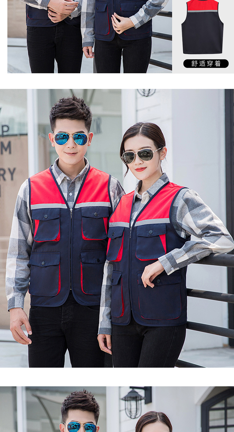 Reflective Safety Vest Customizable for Construction Work Uniform Worker Uniform Vest