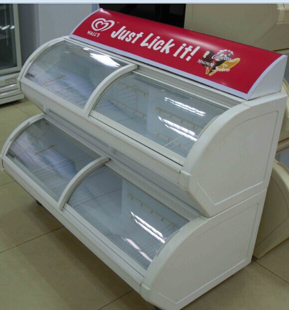 278L wall displayer upright ice cream display showcase freezer Walls ice cream freezer