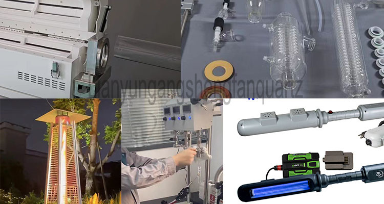Transparent Large Diameter Clear Fused Silica Quartz Tube