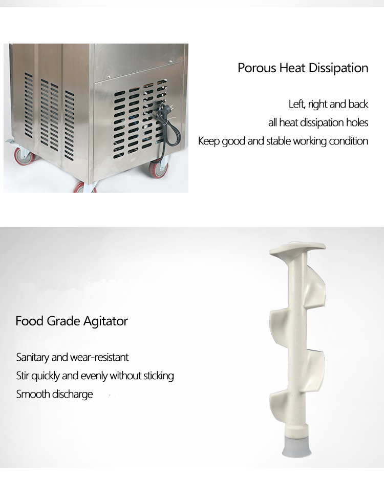 20L/H Automatic Soft Serve Ice Cream Machine for Business Prices Mix Hopper 4Lx2 Power W 1850