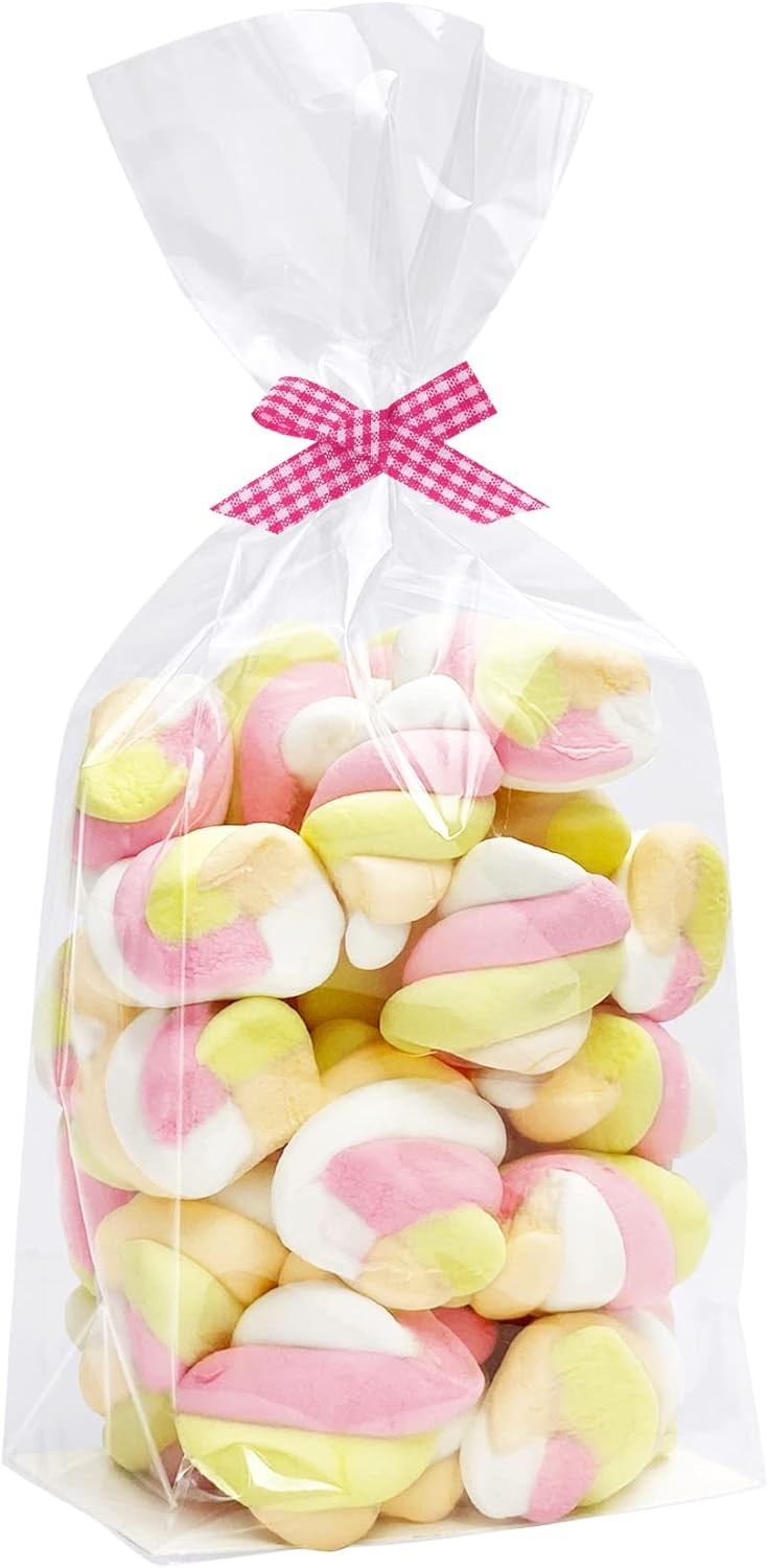 Opp Plastic Packaging Bag Candy Bopp Clear Block Bottom Pouch Opp Square Bottom Bag Opp Cello Gusset Square Bottom