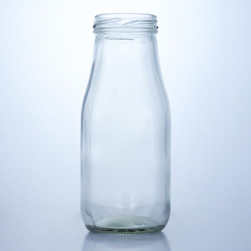 250ml Glass Food Jar for Milk Juice Sealing Type SCREW CAP Body Material Glass