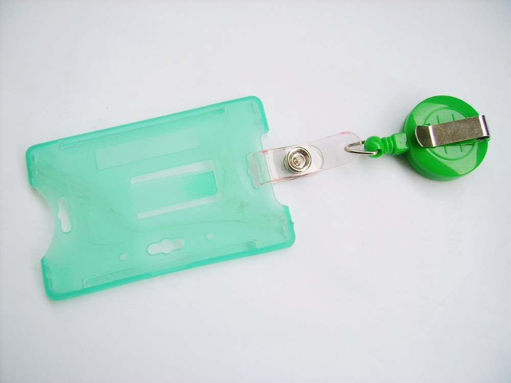 Azo Free Yoyo Id Card Holder , Retractable Badge Reels For Work Cards