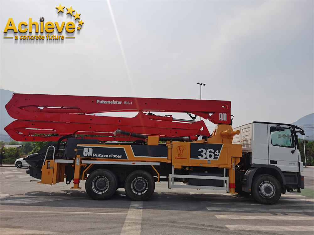 Second Hand Putzmeister Concrete Pumps Truck M36-4 On Mercedes 3341