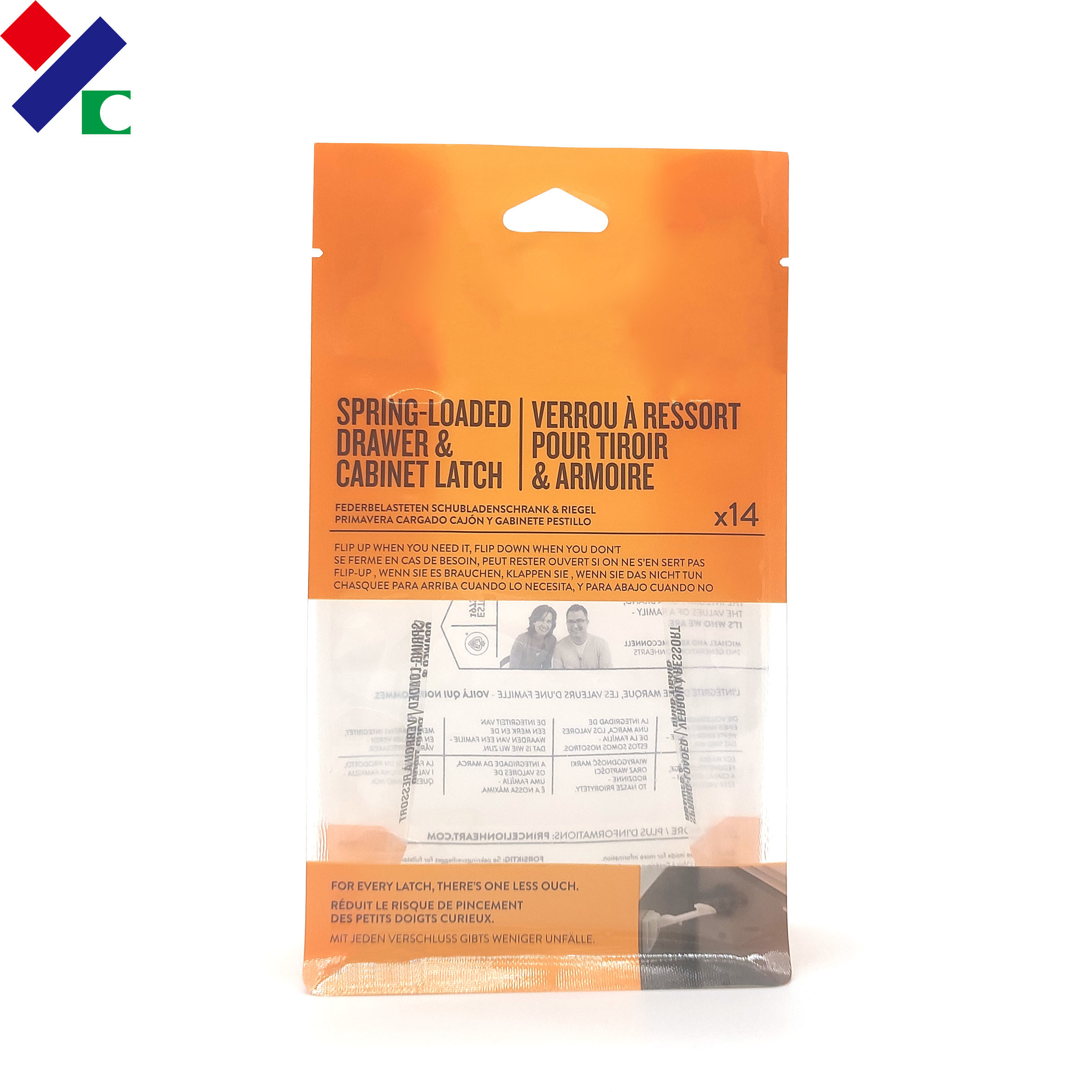 Flat Bottom Recyclable Plastic Bags With Zipper Clear Window