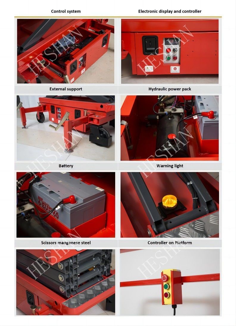 Versatile Electric Small Platform Scissor Lift Table Hydraulic 4.8M Portable