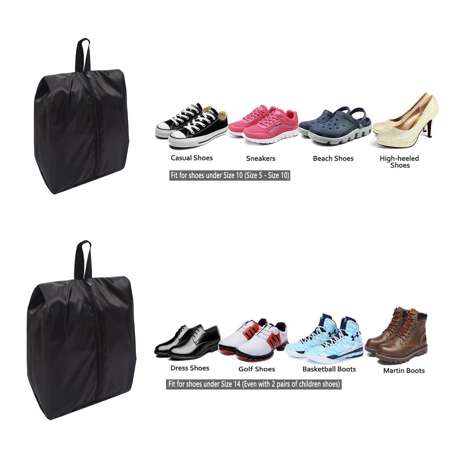 Breathable Waterproof Shoe Bag Reusable Basketball Golf BSCI SEDEX Pillar 4