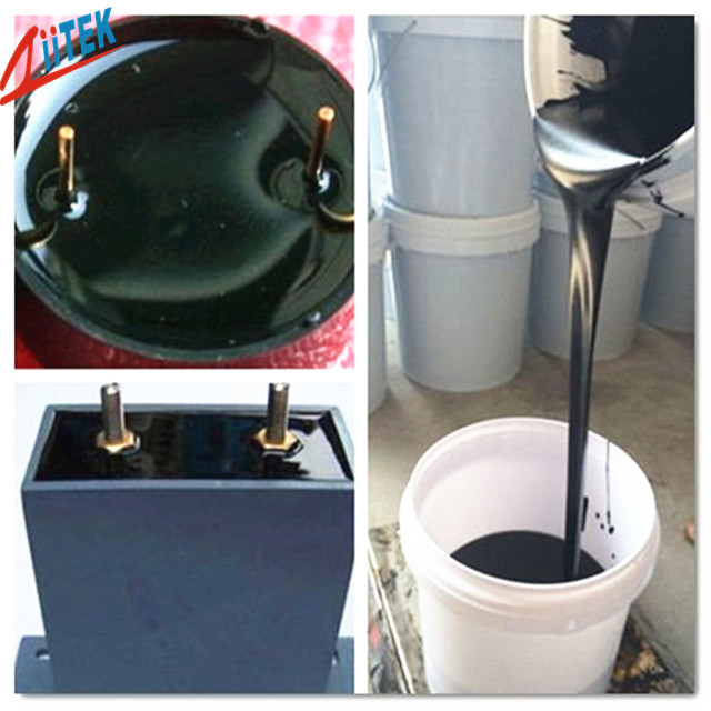 Black Two Pats Excellent Insulation 1.5W/m-K Thermally Conductive Adhesive Sealant Glue