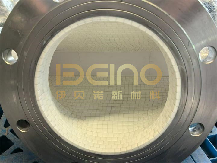 Pressure Resistance Wear Resistant Ceramic Lined Steel Pipe With High Impact Strength