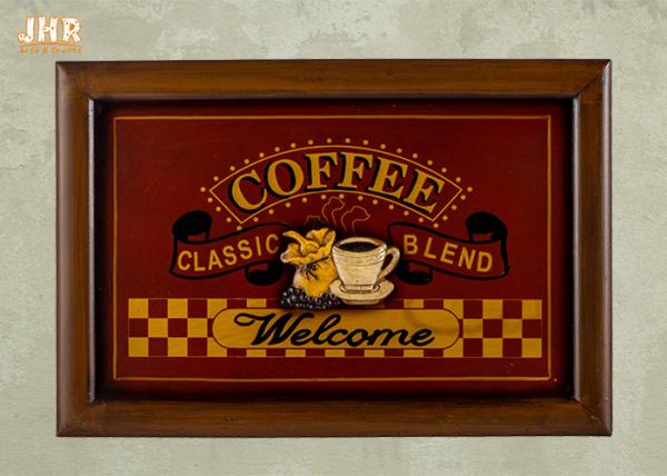 Decorative Wall Plaques Wooden Wall Signs Coffee Shop Wall Decor Antique Home