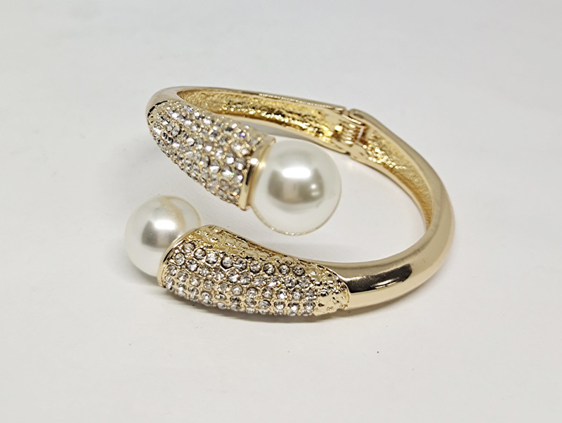 Crystal Bracelet Bangle for Women Gold Silver Color Wedding Bracelets & Bangles Jewelry Gift