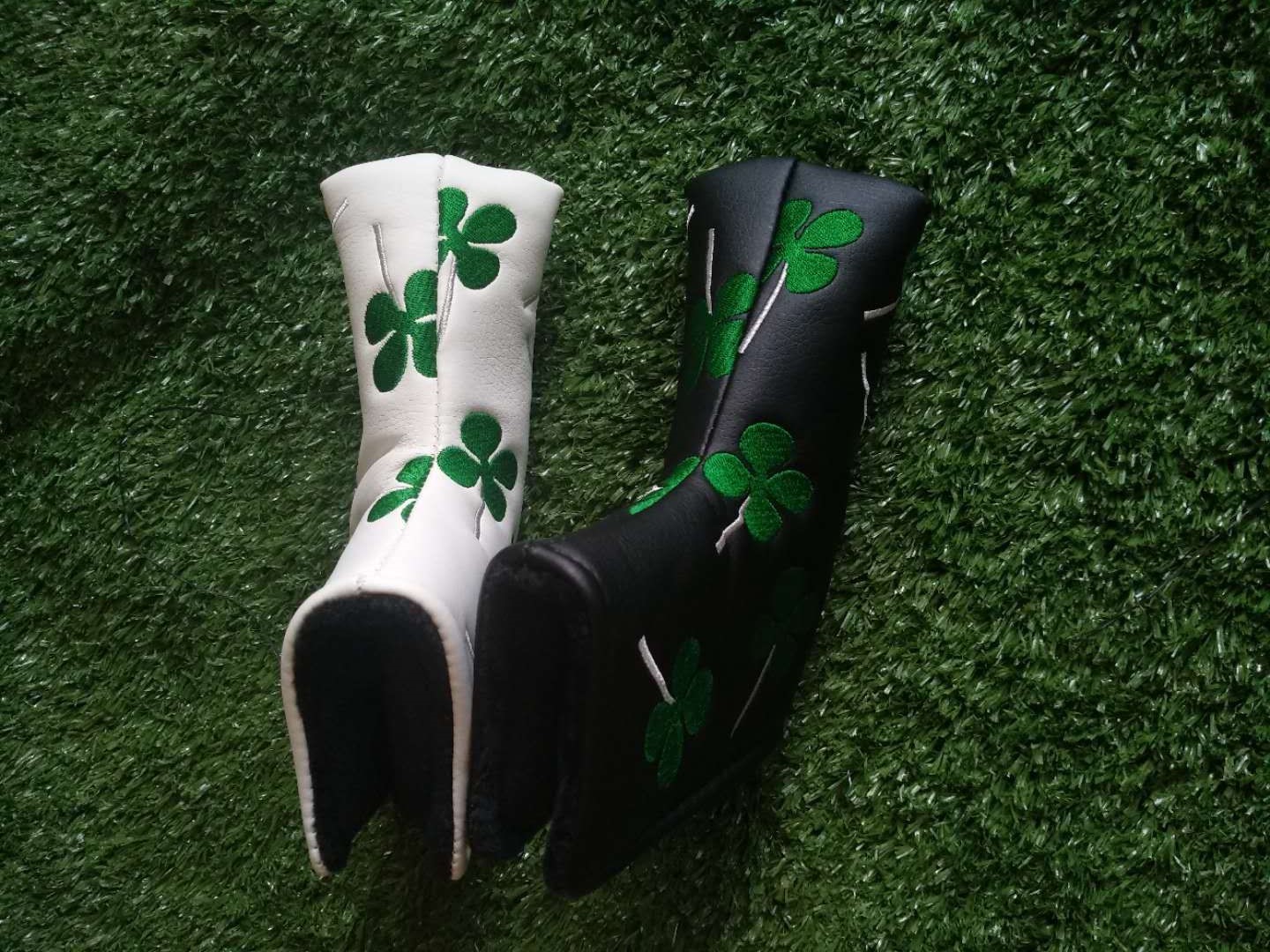Four Leaf Clover headcover , Golf headcover , golf headcover , putter headcover , headcover