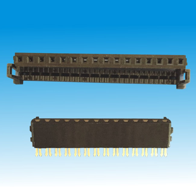Functional IDC Socket Connector , 2.54mm Pitch Single Row Connector