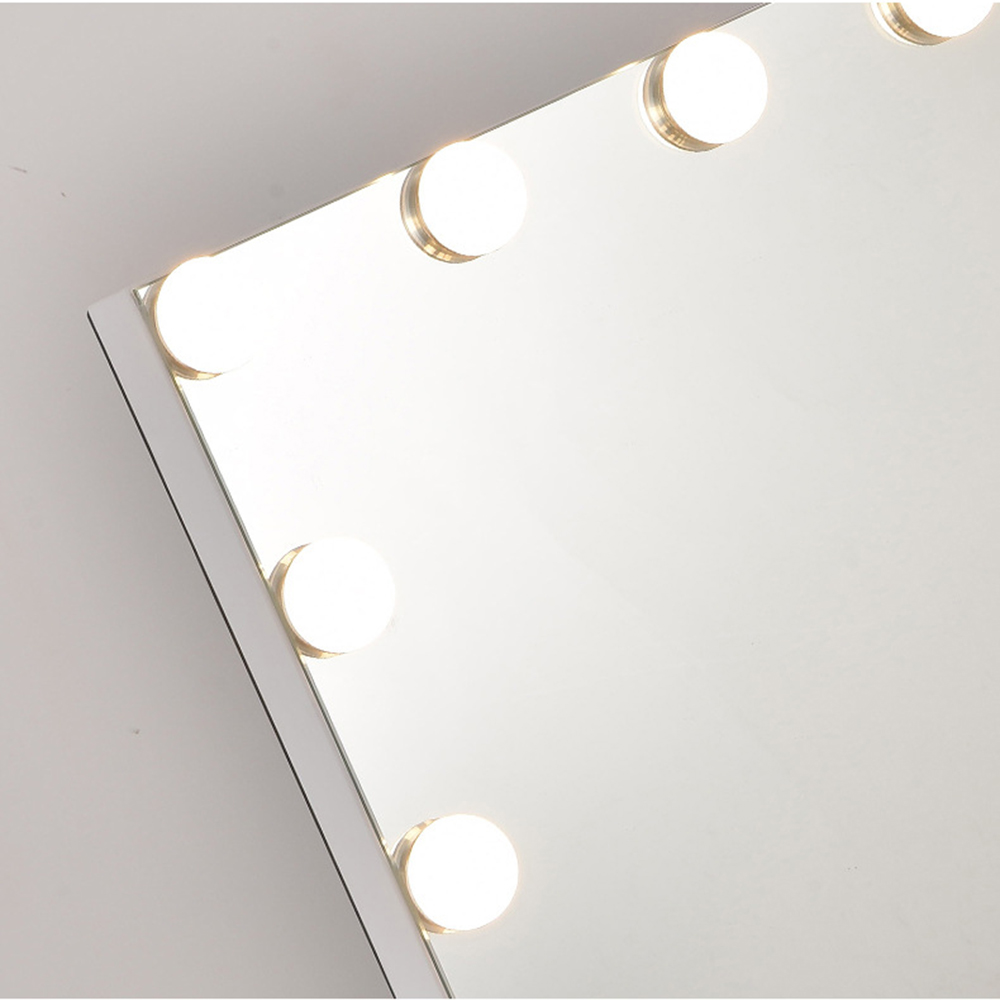 Extra LOGO Genuine Black Chorome Make Up Makeup Full Wall Light Led Home Decor Hollywood With Lighting Mirror