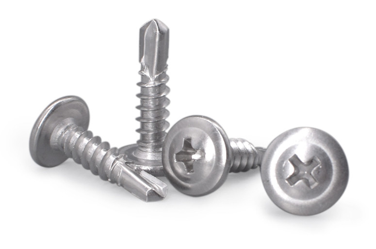 Stainless Steel Phillips Drive Truss Head Self - Drilling Screws For Metal
