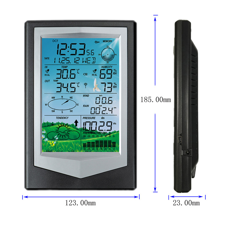 Wireless PC Terminal For Home Temperature Humidity Wind Speed Weather Station