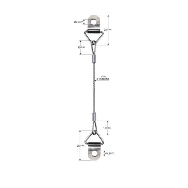 Quality Single Leg Ring Type Steel Wire Rope For Picture Hanging YW86530 for sale