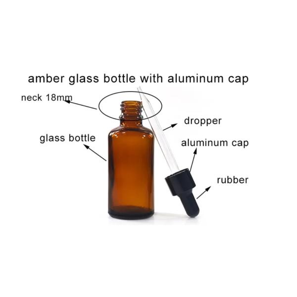 Wholesale Brown Glass Dropper Bottle 30ml for Essential Oil Blends, Glass Bottle With Labeling