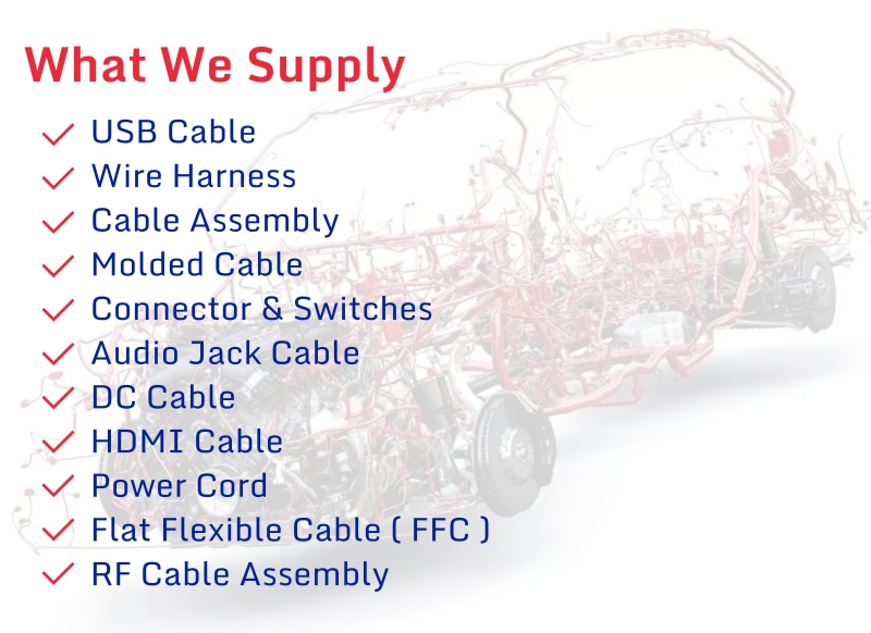 6 Pin Connector Wire Harness for Automotive Wiring Customizable Length and Color