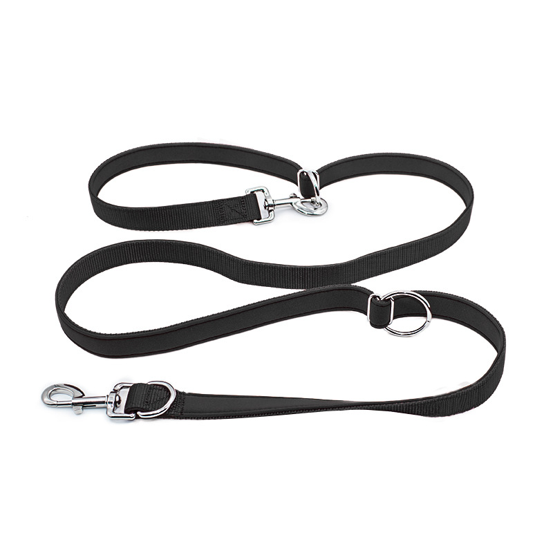 Pet Dog Leash Nylon Multifunctional Outdoor Running Double-Headed Rope Custom Colors