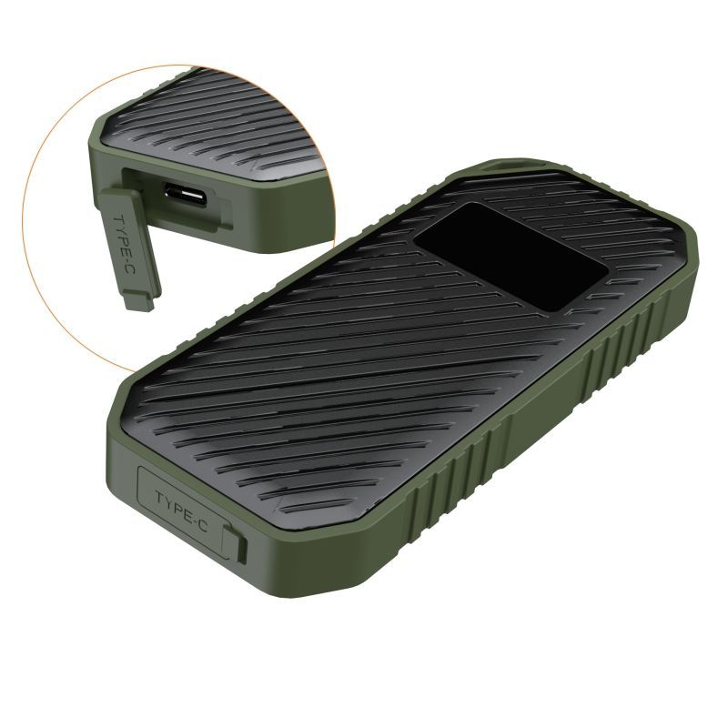 Custom Front Logo Pervious to Light M. 2 SSD Mobile SSD Pssd Supports SATA and Mvne Protocols5gbps/10gbps Transmission Rate Anti-Drop, Waterproof, Dustproof