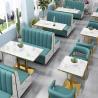 Buy cheap Leather Hotel Restaurant Furniture Marble Art Modern Booth Seating from wholesalers