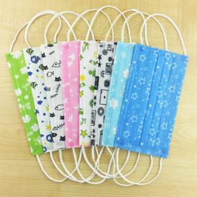 Cute Cartoon Disposable Mouth Mask , Printed Surgical Face Masks Fashion