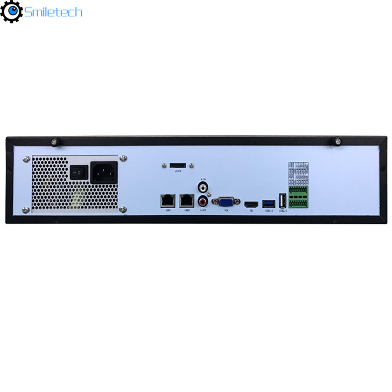 H.265 128CH 4K 5MP 9 SATA HDD 512M incoming bandwidth intelligent analysis function NVR IP security system