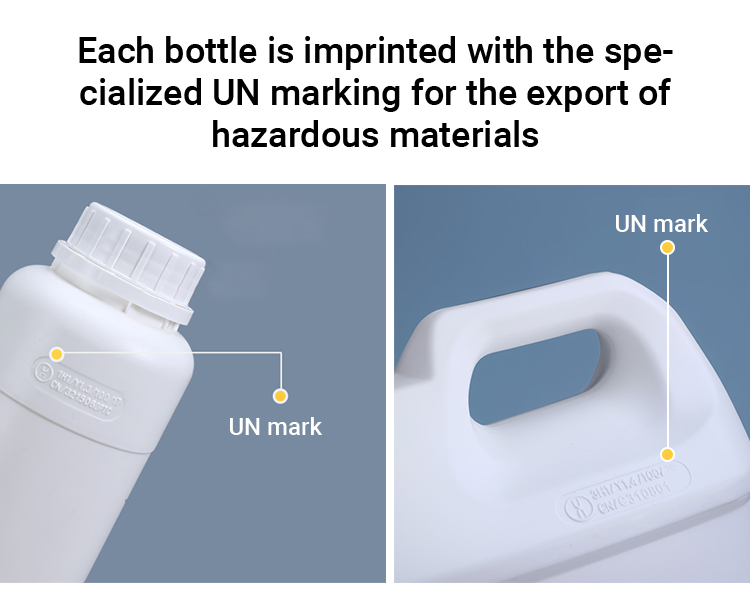 200ml Customized Round White HDPE Plastic Bottles for Pesticides and Detergent Liquid