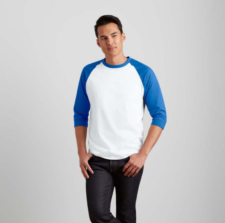 100% soft feeling custom raglan baseball shirts wholesales
