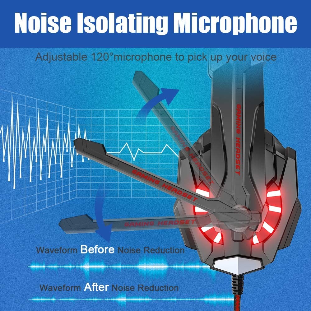 Deep Bass 100mA 2.2m 50mm Kotion Each G9000 Gaming Headset
