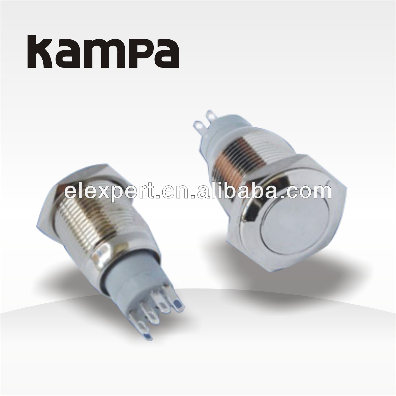 16mm illuminated stainless steel push button switch turn button switch